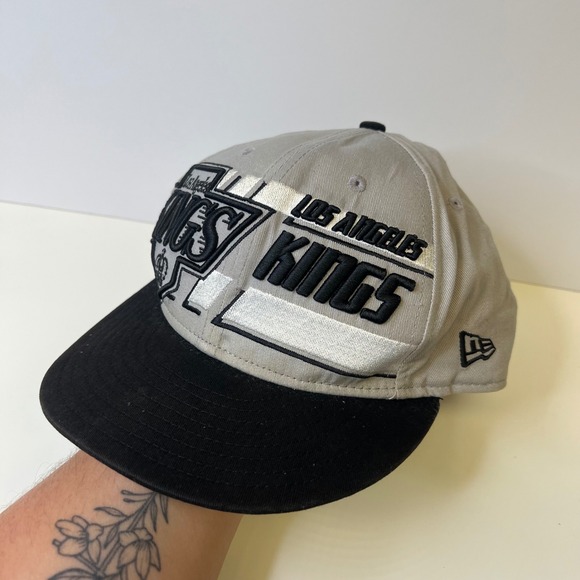 New Era Other - New Era Los Angeles Kings 9FIFTY Snapback Hat NHL Vintage Hockey Grey Black